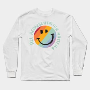 all representation matters - lgbtq Long Sleeve T-Shirt